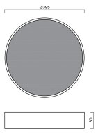 Přisazené LED svítidlo s plastovým stínidlem KRUGER 2 FC 34W IP40 4K černá