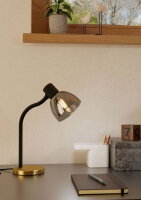 Stolní svítidlo MACERE E14 černá/mosaz 1X25W IP20 EGLO 901062