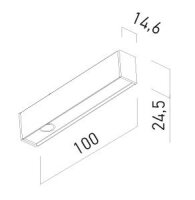 XTRIM S FIX SPOTLIGHT 3W 48V DC 2700K CR
