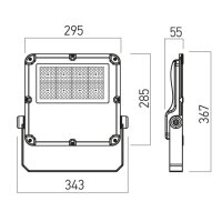 XFIELD Proiector 100W 120-277V AC 4000K