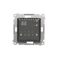 Termostat s displejem, vestavěný senzor teploty, 16(2) A, 230V, antracit mat