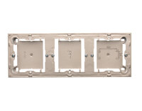 Krabice pro povrchovou montáž 3-náobná saténová KONTAKT SIMON MPN3/29