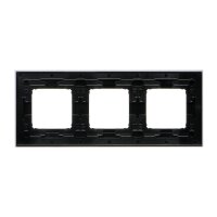 Rámeček 3 -násobný Simon 54 Nature, IP20/IP44, kovový inox yang new DRN3/82