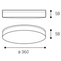 Stropní svítidlo YPSO 36, W ZIGBEE TW 30W 3000K-4000K bílá LED2 1460651ZBTW