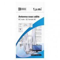 Anténní koaxiální kabel 90° 1,25M Emos SD3101
