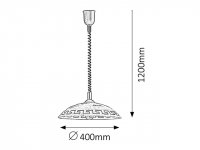 Etrusco E27 1x 60W IP20 bronz RABALUX 7640