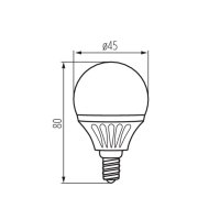 LED světelný zdroj BILO 5W T SMD E14-WW 23042 Kanlux
