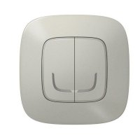 Valena Allure with Netatmo - 2násobný spínač s ''N'' vodičem, hliník LEGRAND