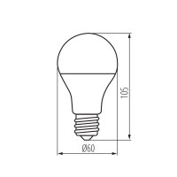 Světelný zdroj LED S A60 7W E27 CCT SMART KANLUX 33640