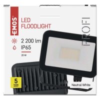 LED reflektor INOVO 20W, antracit, neutrání bílá EMOS ZS2622