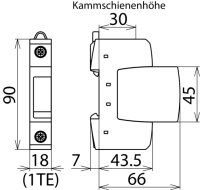 Svodič přepětí DEHNguard S 1-pólový, Uc 320V AC 952073