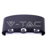 6W LED Wall Light Sand Black IP54 3000K,