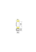 Nástěnné svítidlo QUAD AP LED COB 2X3W IP65 MW 3000K REDO 90087