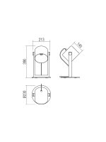 Stolní lampa POOH VE 1x42W E27 BK REDO 01-2404