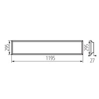 LED panel BLINGO 38W 4560 120NW (starý kód 33189 ) KANLUX 37177