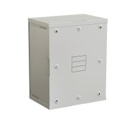 Rozvaděč nástěnný nýtovaný SENSA 15U 400mm, dveře plech, RAL 7035