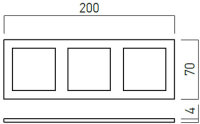 XDOMINO FRAME for 3 LED module for DM02