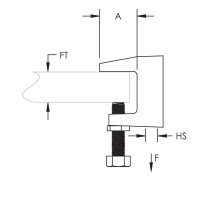 šroubovací příchytka s otvorem 11mm CADDY TKN10 389510