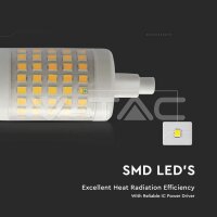 LED Bulb Plastic 7W R7S 78mm 3000K VT-2237 V-TAC SKU212713