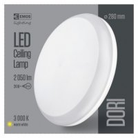 LED přisazené kruhové svítidlo DORI IP54/24W/2050LM/WW bílé ZM4112 teplá bílá
