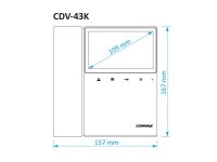 Commax CDV-43K CDV-43K, barevný sluchátkový videotelefo