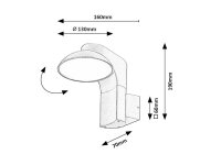 WENGEN bílá LED 12W IP54