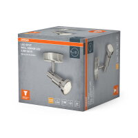 Stropní svítidlo LEDVANCE LED SPOT BRUSHED SILVER GU10 2.6W 2700K