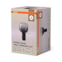 Stolní lampa Decor Marble Base Table Dim E27 Black OSRAM 4058075846883