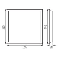 BLINGO UHRA 95 60NW Panel LED (neobsahuje napaječ) KANLUX 39170