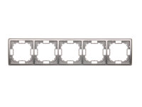 Rámeček 5-násobný, Inox KONTAKT SIMON BMR5/21