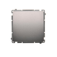 Ovládač zapínací, řazení 1/0, bez piktogramu, 10AX, 250V~, Inox BMP1.01/21