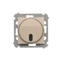 Stmívač s dálkovým ovládáním, (strojek s krytem)20500 W, 230V, krémová