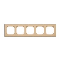 Rámeček 5 násobný champagne matná KONTAKT SIMON TRD5.149/144
