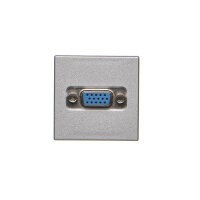 Kryt K45 VGA (D-SUB 15) 45×45mm hliník KONTAKT SIMON K100B/8