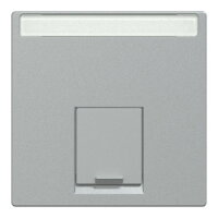Merten Centrální deska datové zásuvky 1xRJ45 Aluminium SCHNEIDER MTN465860