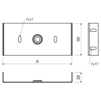 Závěs vnitřní  50x125 žárový zinek (Jupiter) KOPOS ZVNI 125_F