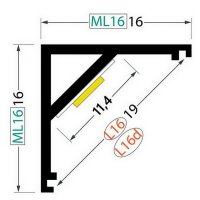 4738335 AL profil FKU65 pro LED, bez plexi, 2m FKU65-2M