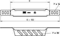 OBO RWEB 310 FS Redukční úhelník/zakončení pro kabelový žlab 35x100 Ocel