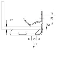 natloukací příchytka univ. pro materiál 3-8mm CADDY EM24 170050