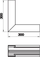 Vnitřní roh OBO GA-SI70110EL pro kanál Rapid 80 70x110mm Hliník Alu eloxováno