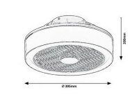 Dalfon LED 30W IP20 šedá RABALUX 6857