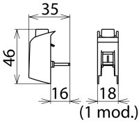 Propojovací svorka s kolíkem pro průchozí propojení -25mm2 DEHN 952589
