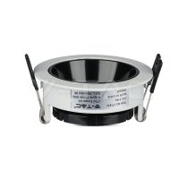 GU10 Fitting white+black round VT-872