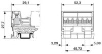 MSTBHK 2,5/10-G-5,08 Konektor nosné lišty 1765030
