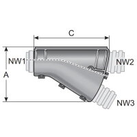 SVY 282012 Y-distributor černá MURRPLASTIK MR-83701442