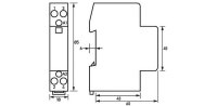 Instalační stykač HS 1-230AC/25-20 25 A, 230 V, 50 Hz,  2 sp. DOEPKE 09980447