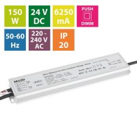 Napájecí zdroj 150W DC24V/6,25A IP67 DALI 0/1-10V a tlačítko ML-941.023.75.1