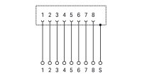propojovací modul RJ-45 Svorky na desky plošných spojů, 2řadé WAGO 289-175