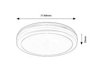 INDRE svítidlo bílá LED 28W IP54 RABALUX 77036