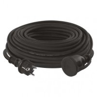 Venkovní prodlužovací kabel 30 m/1 zásuvka/černý/guma-neopren/230 V/1,5 mm2